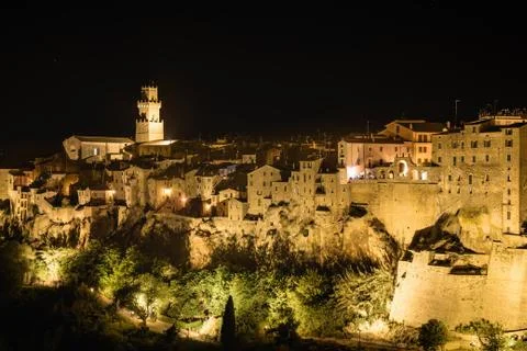 View of Pitigliano Stock Photos