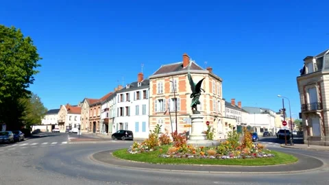 View of Place de la Liberation in Chalons en Champagne, France Stock Footage 153320705