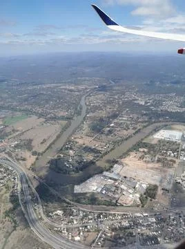 View from the plane Australia Stock Photos