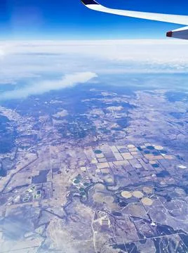 View from the plane Australia Stock Photos