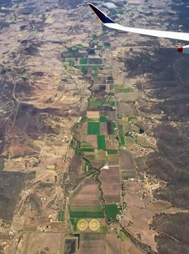 View from the plane Australia Stock Photos