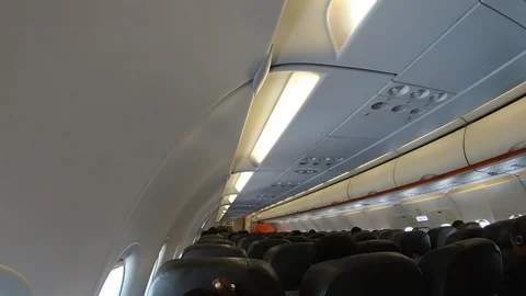 View in Plane Cabin Video stock 110420056