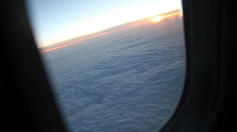 View from plane clouds 스톡 동영상 7729862