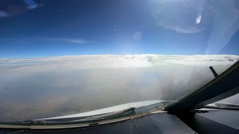 View from the plane Stock Footage 228893282