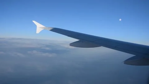 A View from a plane Stock Footage 269056001