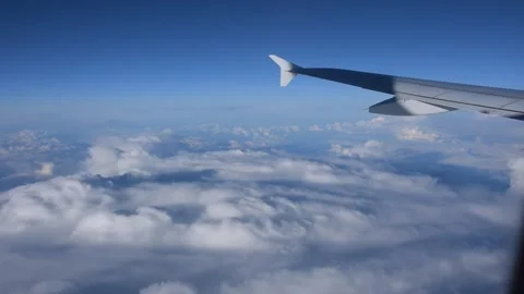 View from a plane Stock Footage 269056064