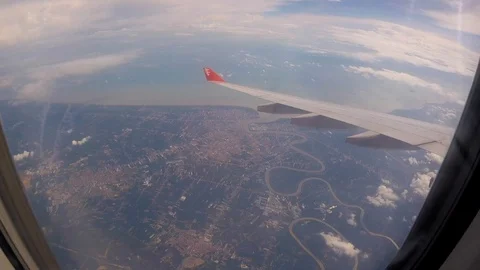 The view from the plane to the island of Bali Vidéo 108200004