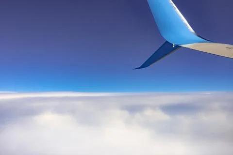 The view from the plane. Stock Photos