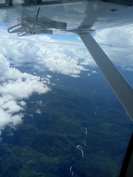 View from the plane 库存照片