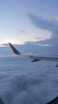 View from the plane of the sky Stock Photos