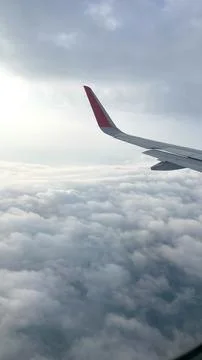 View from the plane of the sky Stock Photos