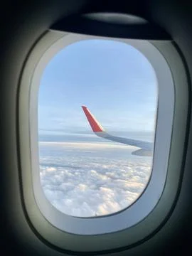 View from the plane of the sky Stock Photos