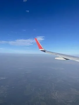 View from the plane of the sky Stock Photos