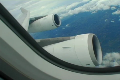 View From Plane Window 06 Video stock 491999
