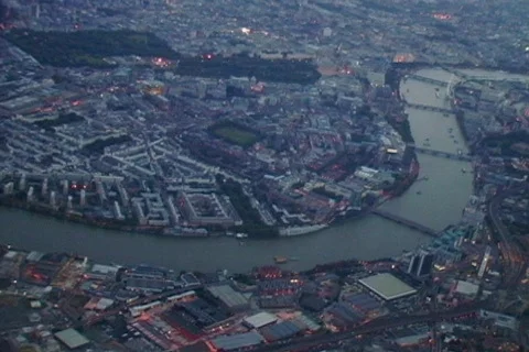 View from plane window 09 Stock Footage 492140