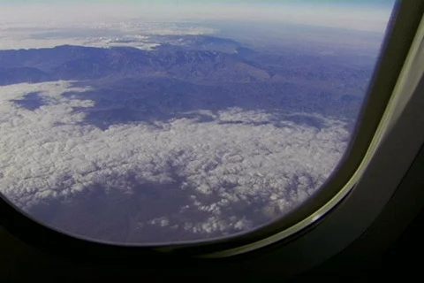 View From Plane Window 12 Stock Footage 713278
