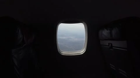 View from the plane window on the city of Kyiv Stock Footage 195958186
