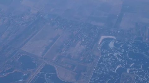 View from a plane window Stock Footage 87207685