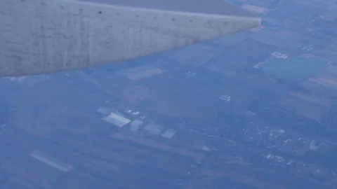 View from a plane window Stock Footage 87207916