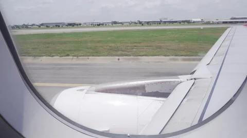 The view from the plane window. Stock Footage 121262397