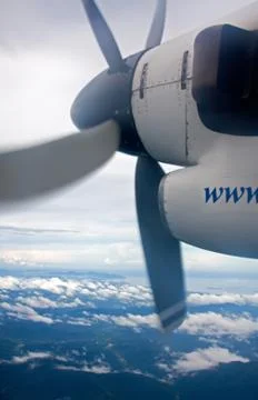 View from plane window philippines Stock Photos