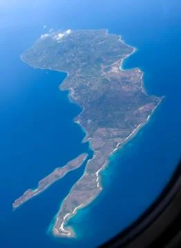 View from plane window philippines Stock Photos