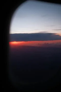 View from a Plane window Stock Photos