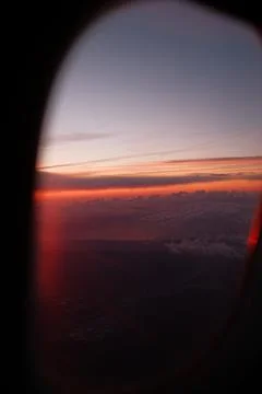 View from a Plane window Stock Photos