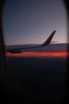 View from a Plane window Stock Photos