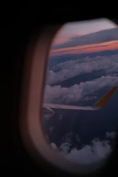 View from a Plane window Stock Photos