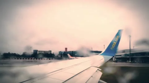 View from the plane window. timelapse 库存影片 148339987