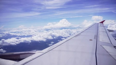 View from the plane window100485424 Stock Footage 116036378