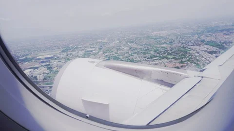 View from the plane window200442142 Stock Footage 115262931