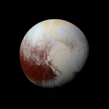 View of planet Pluto. Elements of this image furnished by NASA. Stock Illustration