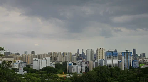 View of Planned Public Housing HDB Apartment Flats in Singapore 動画素材 36767440