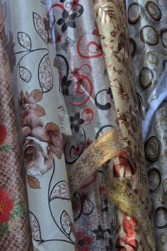 View of plastic table cloth texture background Stock Photos