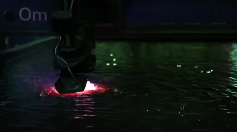 View of plazma iron cutter. Stock Footage 59641031