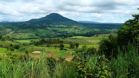 View point attraction of  Khaoko and Phu Tub Berg, Phetchabun, Thailand. Stock Footage 78654205