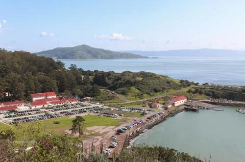 View of Point Cavallo from Golden Gate Bridge in San Francisco, United States Stock Photos