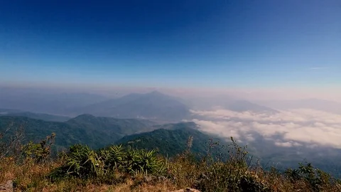 View point Doi Pha Tang landscapes Stock Footage 97151061