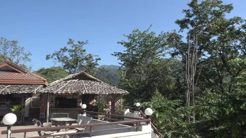 A view point at Mae Hong Son, Thailand Stock Footage 101200507