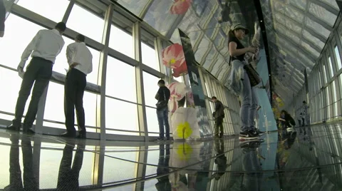 View point on skyscraper 스톡 동영상 49062985