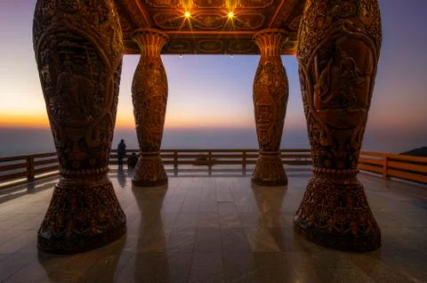 View point on Wat Phra That Doi Suthep. Stock Photos