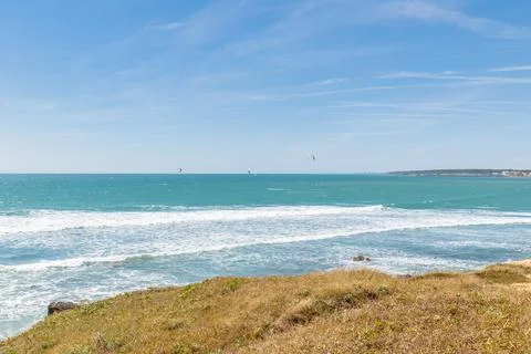 View of Pointe du Payre beach, Jard sur mer, France Stock Photos