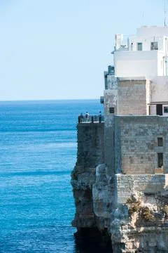 View of Polignano a mare. Bari Stock Photos