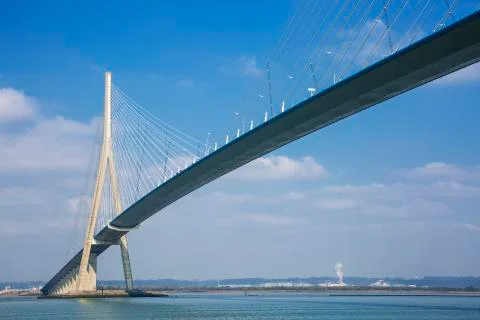 View of Pont de Normandy Stock Photos