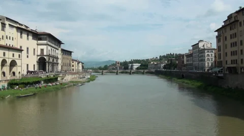 View from the Ponte Vecchio Video stock 36616687