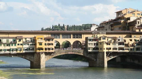 View of the Ponte Vecchio Stock Footage 54640129