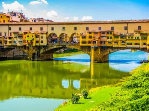 View of the Ponte Vecchio (Old Bridge) in Florence, Italy Stock Photos