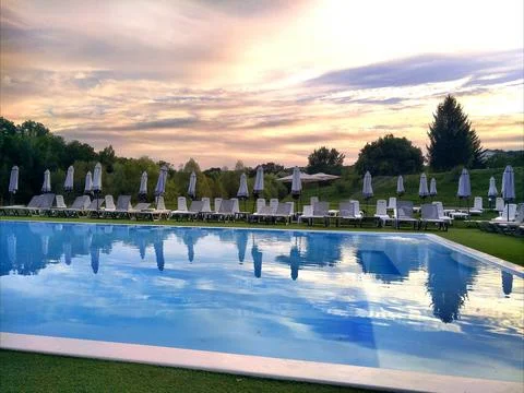 View of the pool. Stock Photos